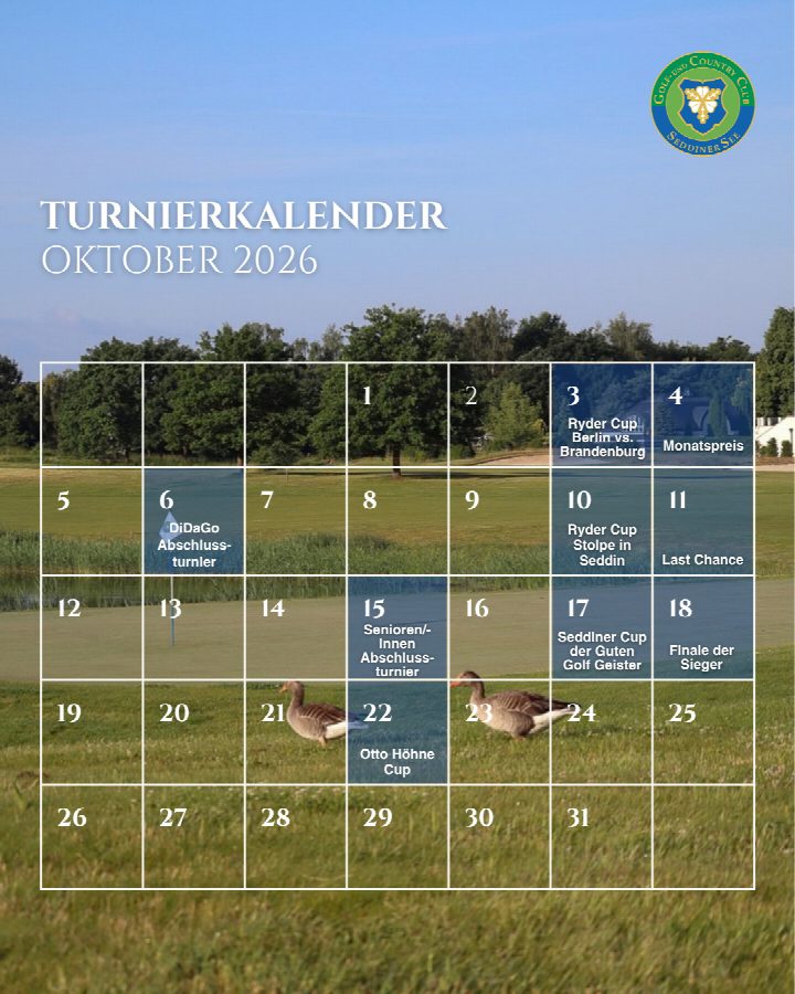 Turnierkalender Oktober⁠ ⁠ Auch im Oktober warten noch einige schöne Turniermomente auf unserer Anlage: vom Monatspreis…